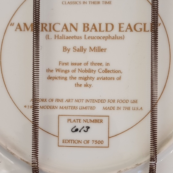 Handcrafted Eagle Decorative Plate - Picture 3 of 4